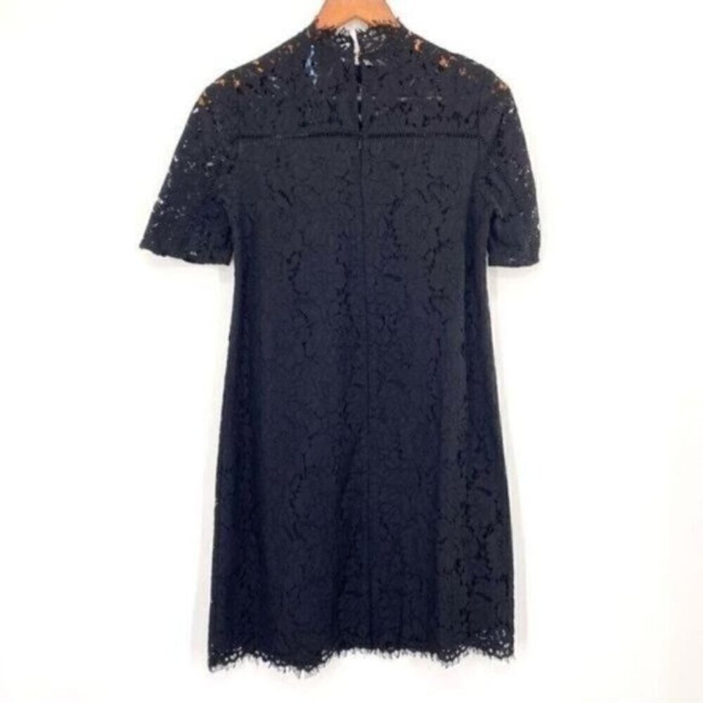 CeCe by Cynthia Steffe Women's Ingrid Black Cutaway Lace Shift Dress - Picture 14 of 14